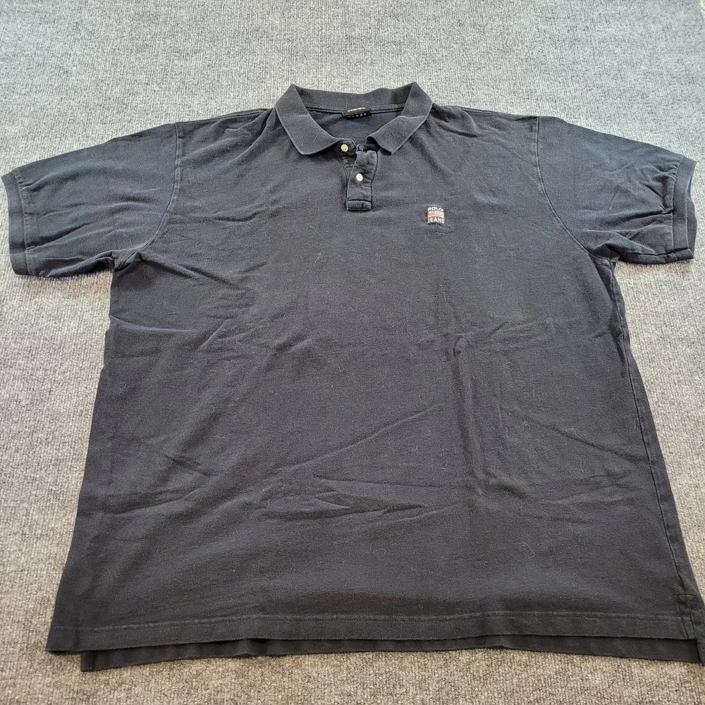 Lot of 2 Polo Ralph Lauren Y2K Solid Polo Shirts XXL‎
